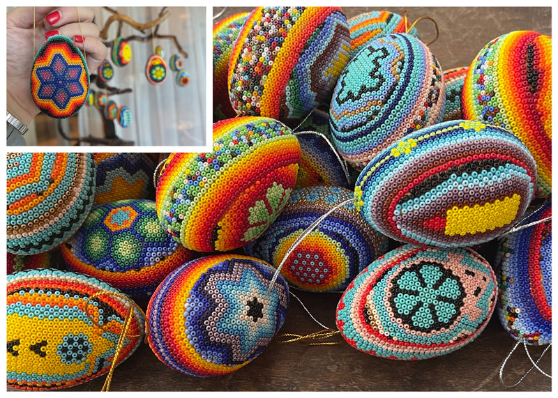 Esferas Huevitos de Chaquira ESF02 - Arte Huichol
