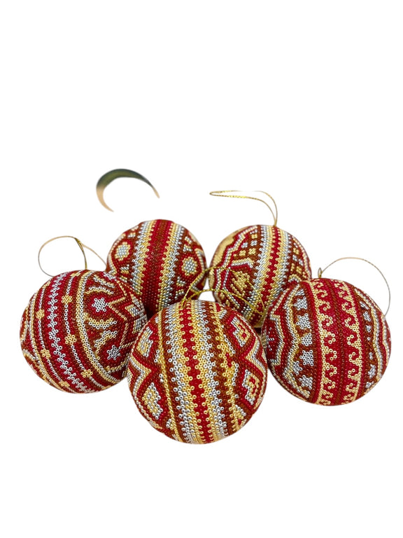 Esfera Decorada con Chaquira Mediana ESF04 - Arte Huichol - TATEHUARI, arte huichol