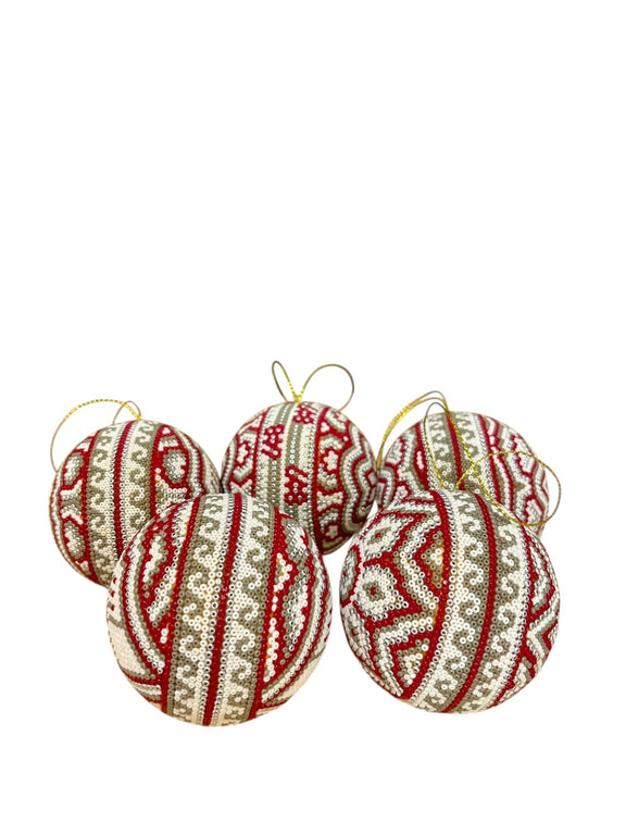 Esfera Decorada con Chaquira Mediana ESF05 - Arte Huichol - TATEHUARI, arte huichol