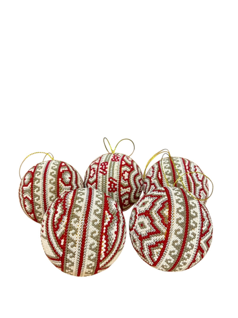 Esfera Decorada con Chaquira Mediana ESF05 - Arte Huichol - TATEHUARI, arte huichol