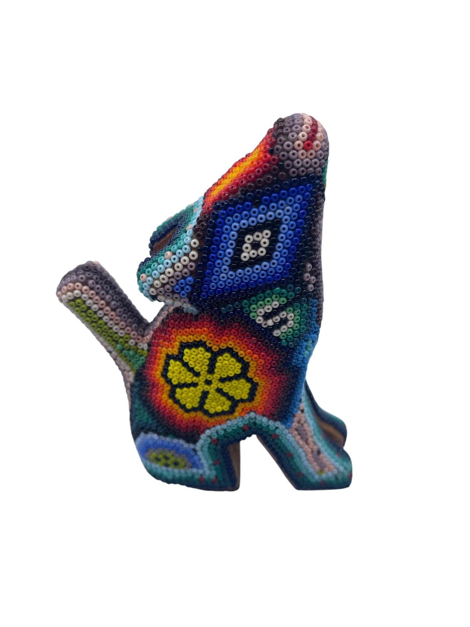 Coyote de Chaquira - FM15 - TATEHUARI, arte huichol