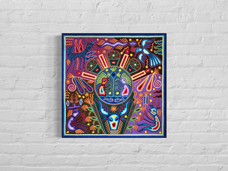 "EL GUARDIAN DEL ESPIRITU" AHCT606062 - TATEHUARI, arte huichol