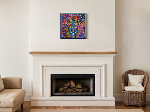 "EL GUARDIAN DEL ESPIRITU" AHCT606062 - TATEHUARI, arte huichol