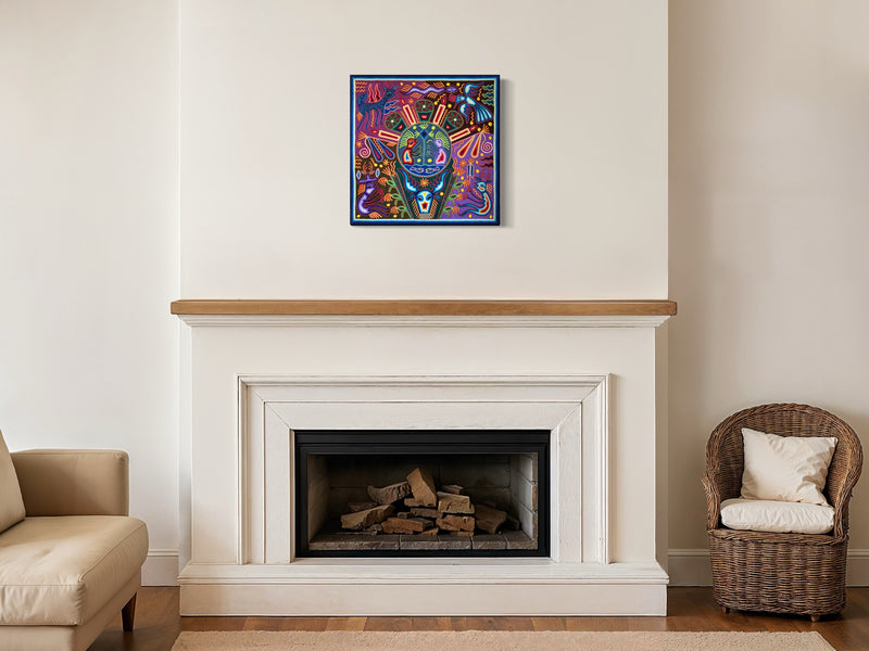 "EL GUARDIAN DEL ESPIRITU" AHCT606062 - TATEHUARI, arte huichol