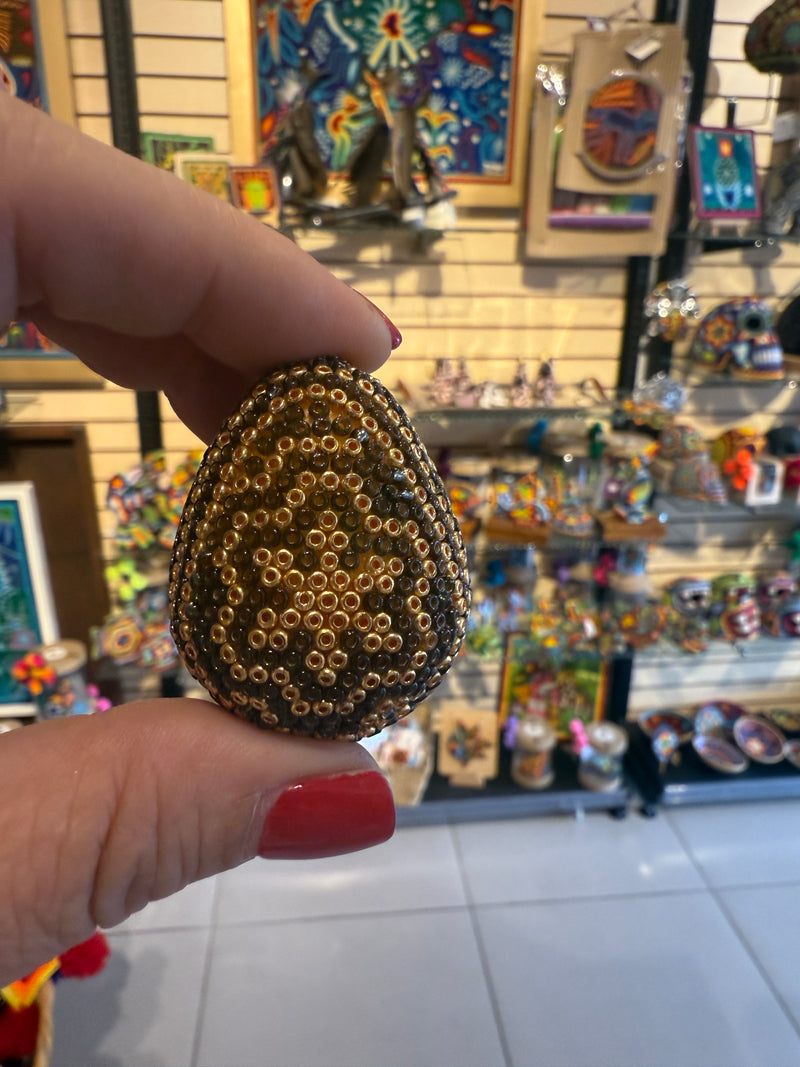 Esferas Mini en forma de Huevo ESF06 - Arte Huichol - TATEHUARI, arte huichol