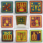 Cuadro o Tabla de Estambre 10 X 10 cms - TATEHUARI, arte huichol