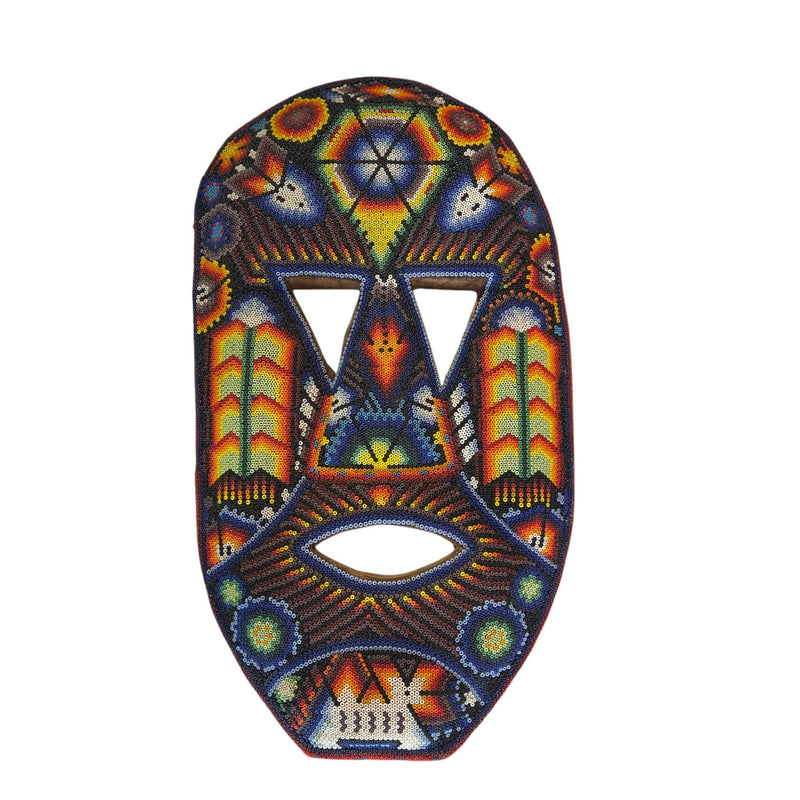 Mascara de chaquira MASCH05 - TATEHUARI, arte huichol