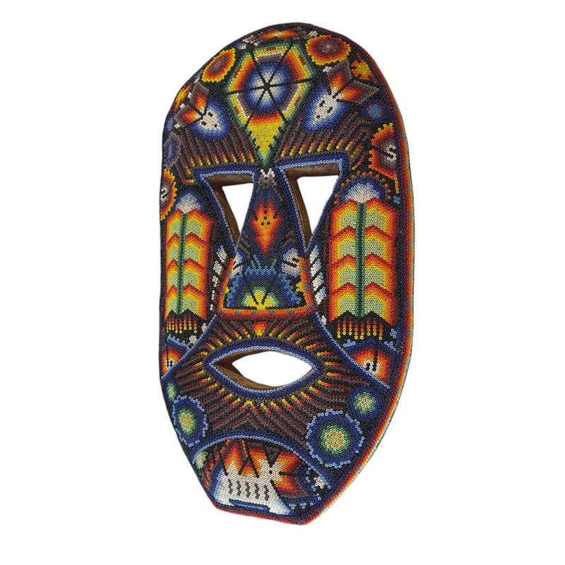 Mascara de chaquira MASCH05 - TATEHUARI, arte huichol
