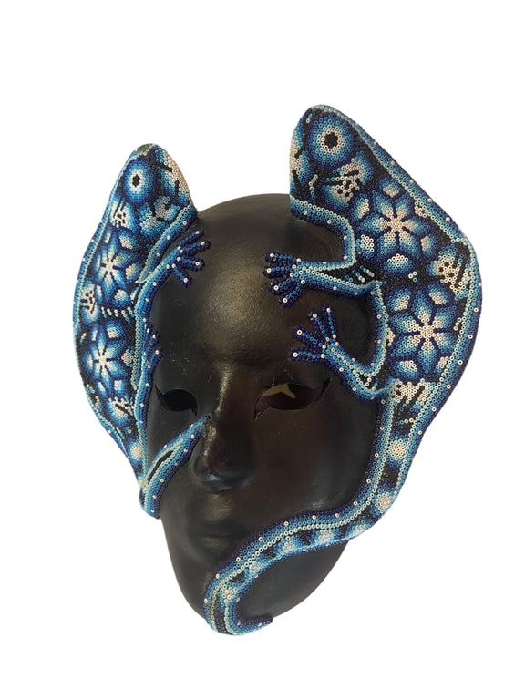 Mascara de chaquira MASCH06 - TATEHUARI, arte huichol