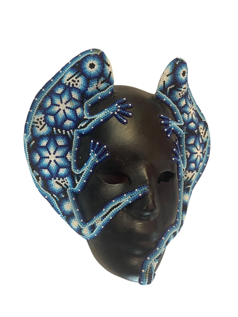 Mascara de chaquira MASCH06 - TATEHUARI, arte huichol