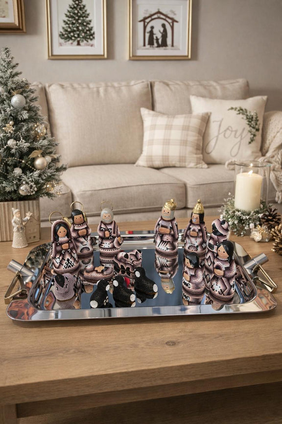 Nacimiento de navidad Chico Tinto. NACCH02 - TATEHUARI, arte huichol