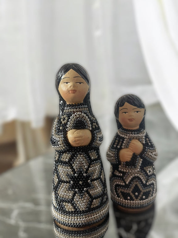 Nacimiento de navidad Grande Gris NACGRAND01 - TATEHUARI, arte huichol