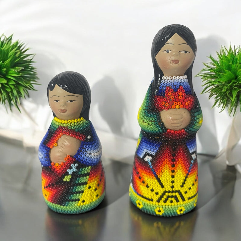 Nacimiento de navidad Grande Colores NACGRAND02 - TATEHUARI, arte huichol