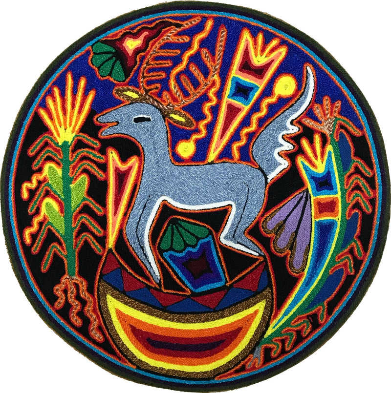 Cuadro de Estambre 303014 - TATEHUARI, arte huichol