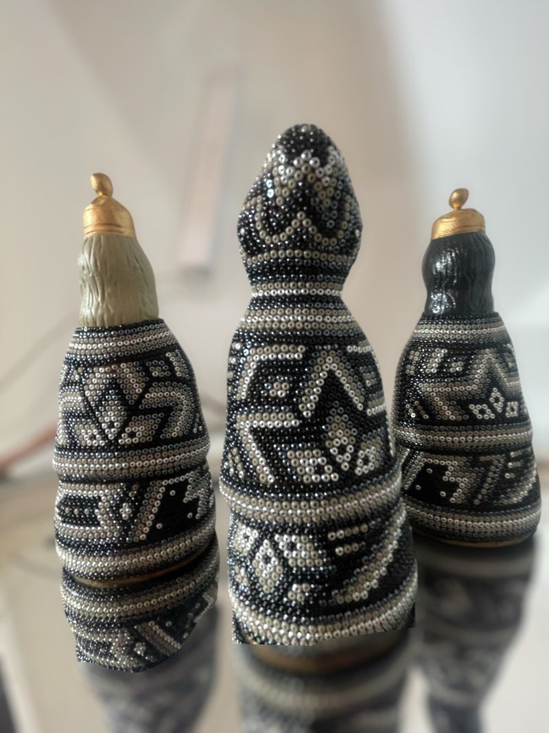 Nacimiento de navidad Grande Gris NACGRAND01 - TATEHUARI, arte huichol