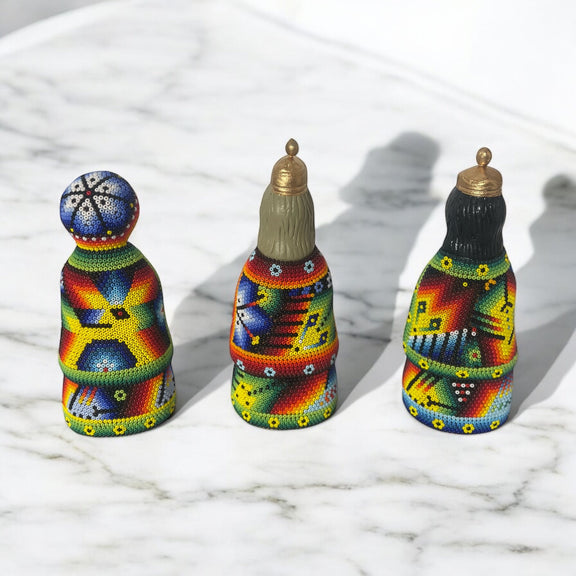 Nacimiento de navidad Grande Colores NACGRAND02 - TATEHUARI, arte huichol