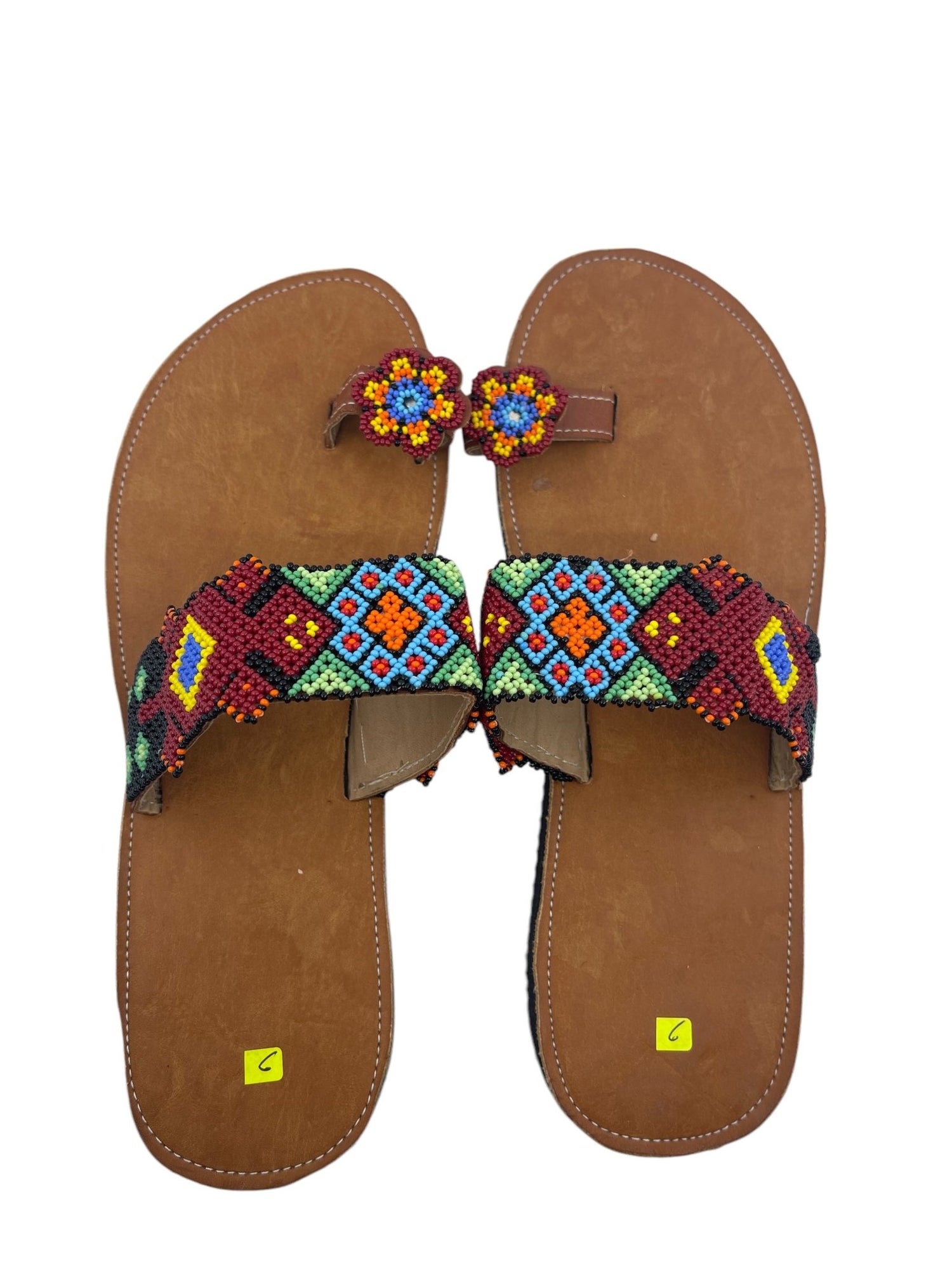 Sandalias de chaquira SANDCH10 - TATEHUARI, arte huichol