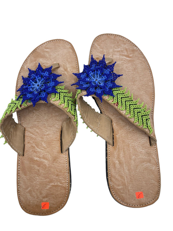 Sandalias de chaquira SANDCH11 - TATEHUARI, arte huichol