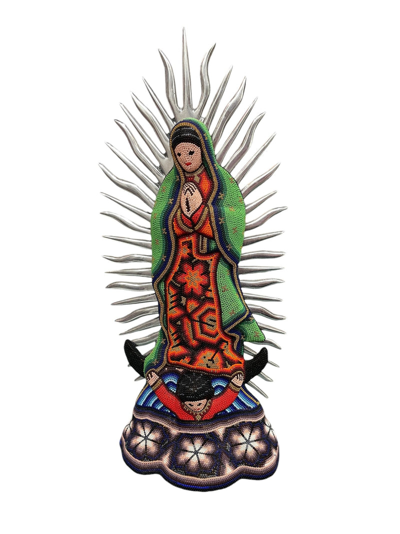 Virgen de Guadalupe con Chaquira VG03 - TATEHUARI, arte huichol