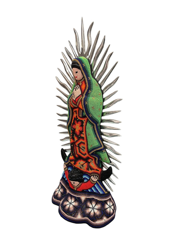 Virgen de Guadalupe con Chaquira VG03 - TATEHUARI, arte huichol