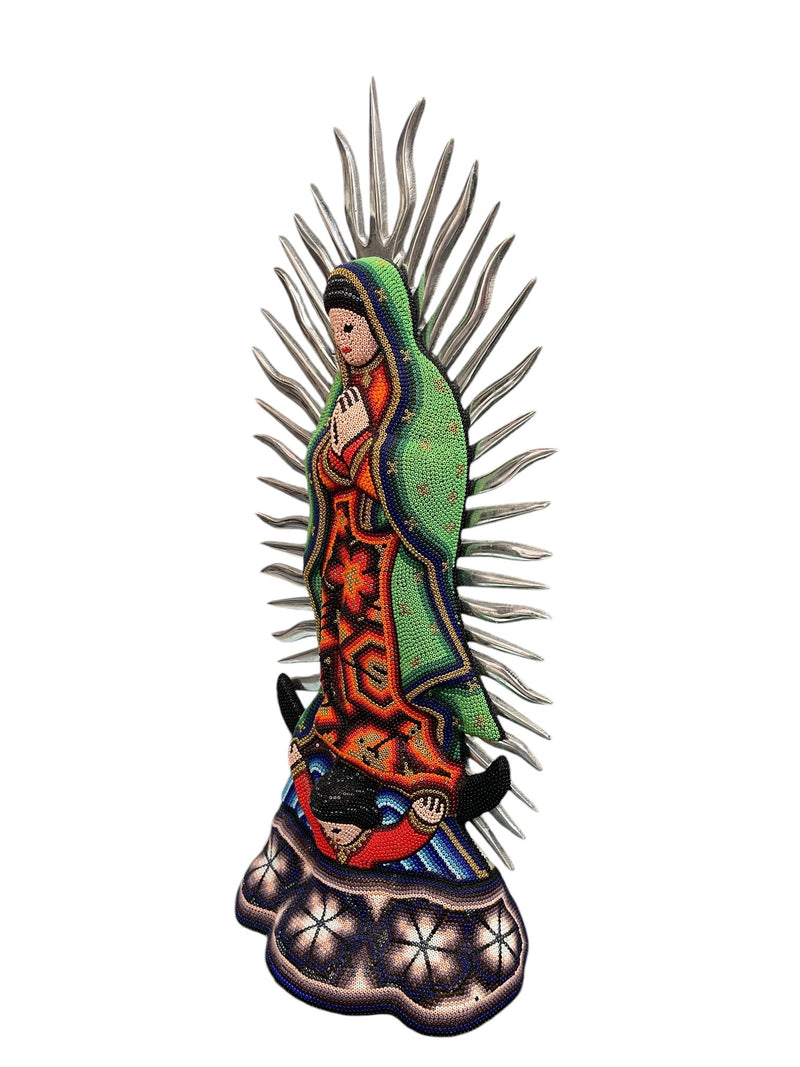 Virgen de Guadalupe con Chaquira VG03 - TATEHUARI, arte huichol