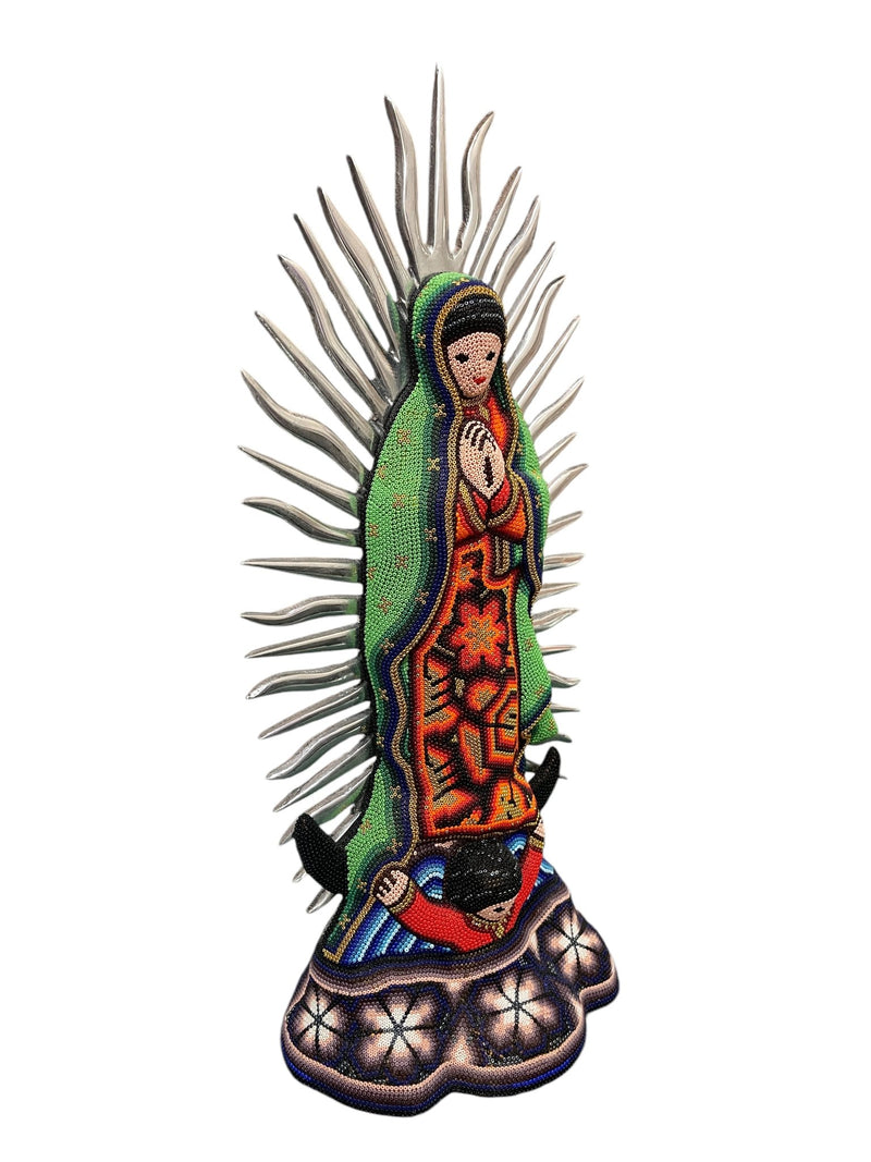 Virgen de Guadalupe con Chaquira VG03 - TATEHUARI, arte huichol