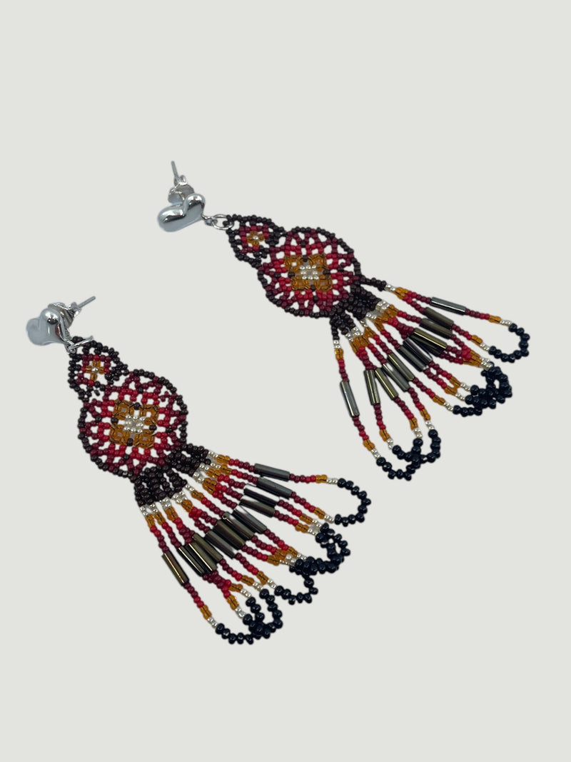 Aretes de chaquira Achfina05 - TATEHUARI, arte huichol