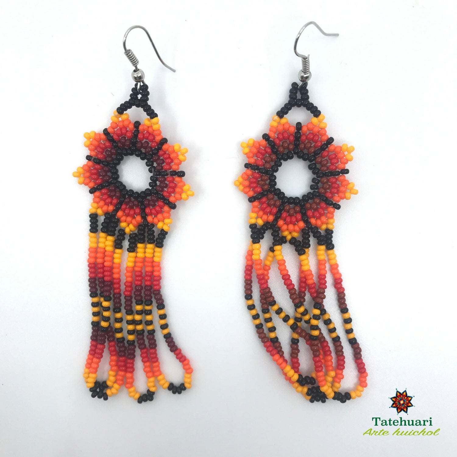 Aretes de chaquira Achflro01