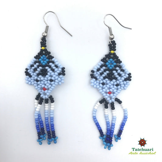 Aretes de chaquira Achvenaz01 - TATEHUARI, arte huichol