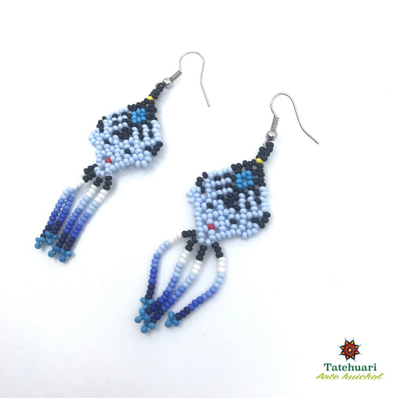 Aretes de chaquira Achvenaz01 - TATEHUARI, arte huichol