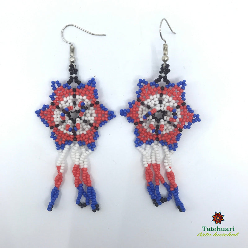 Aretes de chaquira Achflna05