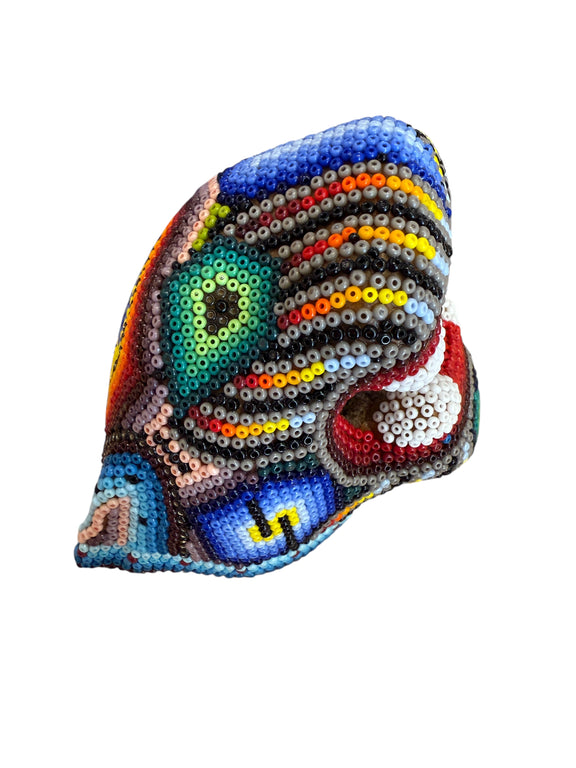 Cabeza de Jaguar Chica - CJCH01 - TATEHUARI, arte huichol
