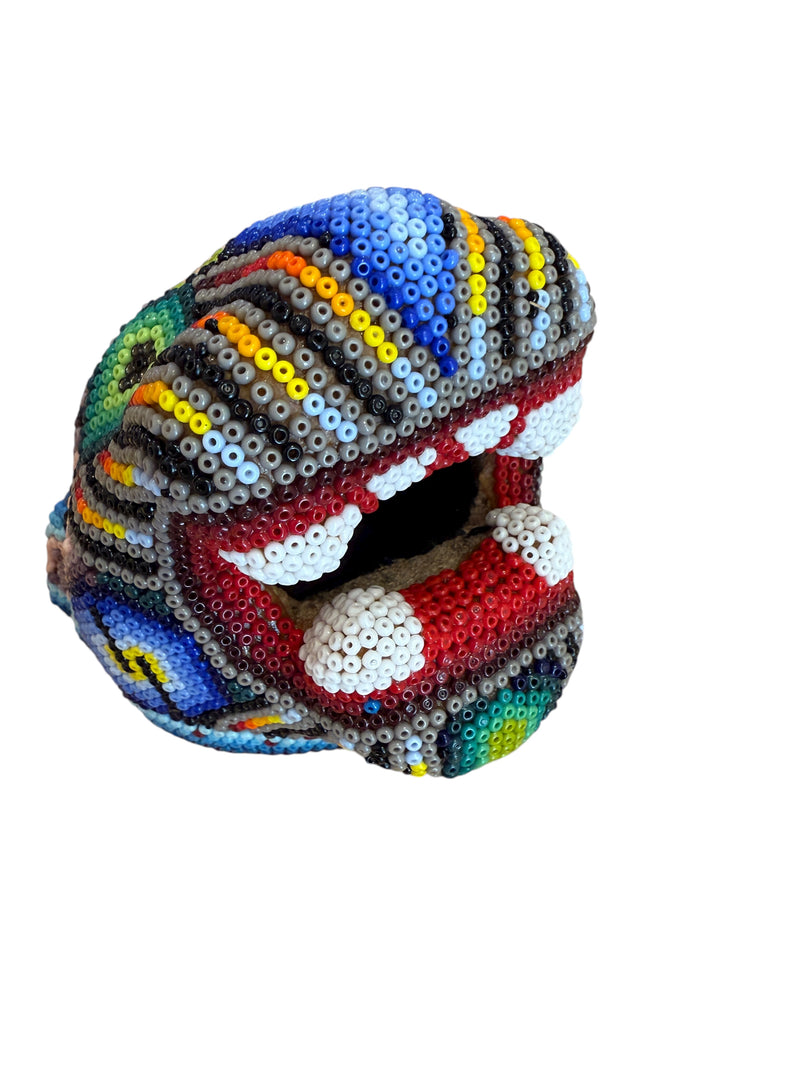 Cabeza de Jaguar Chica - CJCH01 - TATEHUARI, arte huichol