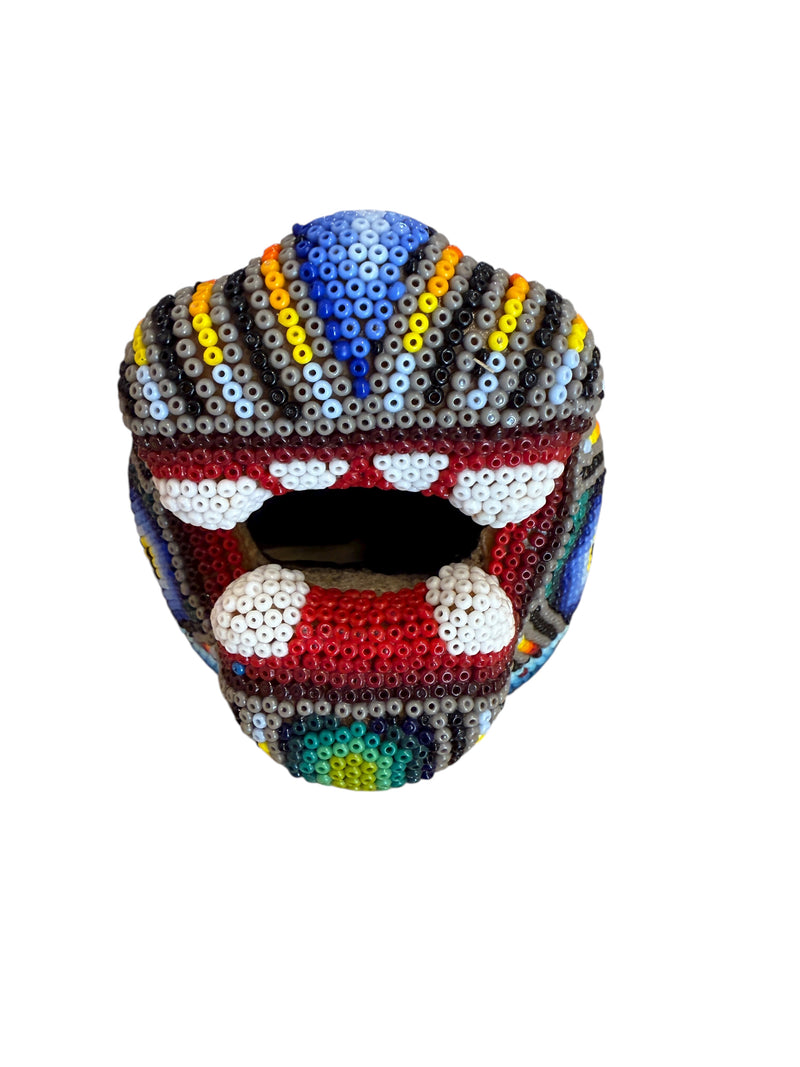 Cabeza de Jaguar Chica - CJCH01 - TATEHUARI, arte huichol