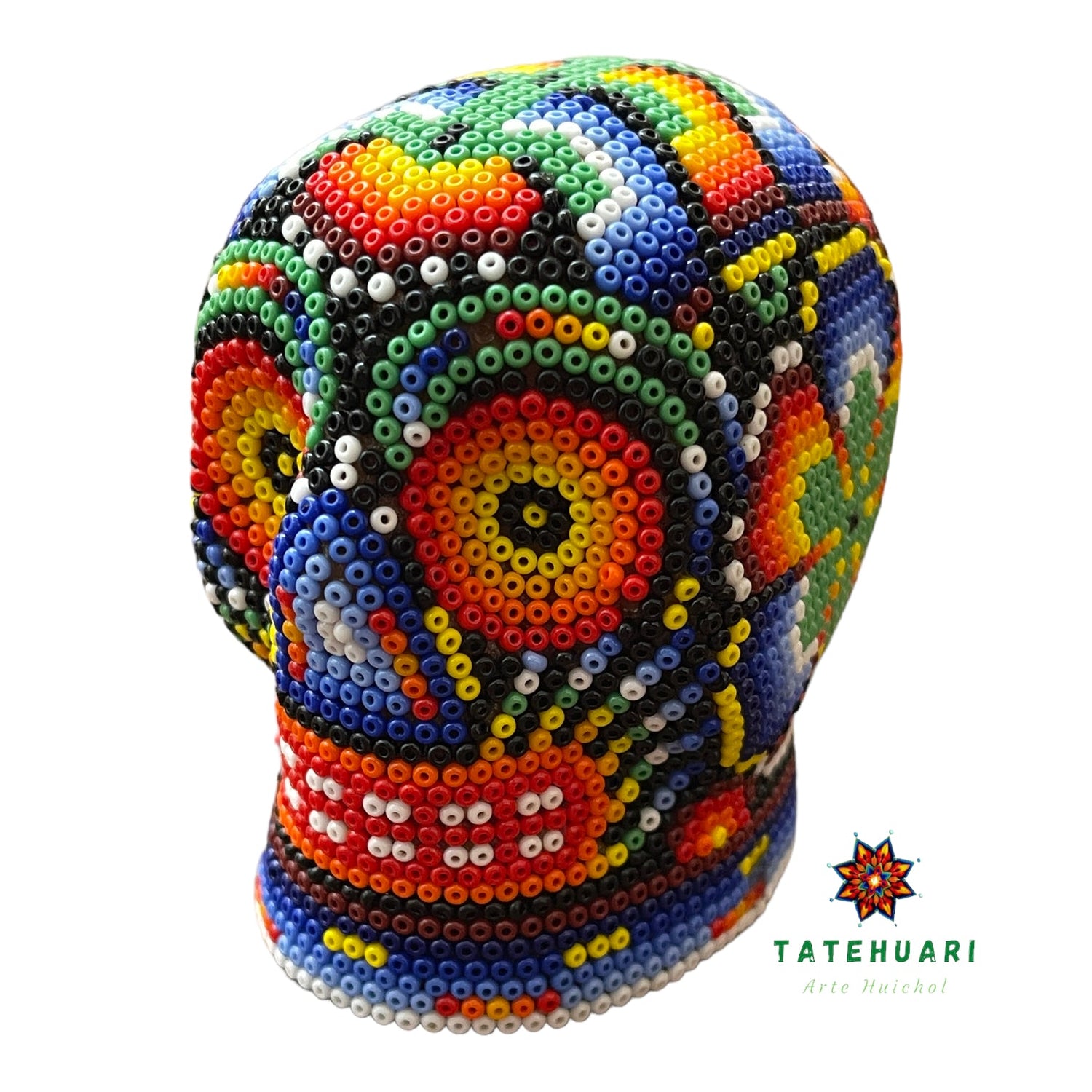 Calavera de Chaquira - AHFT813 - TATEHUARI, arte huichol