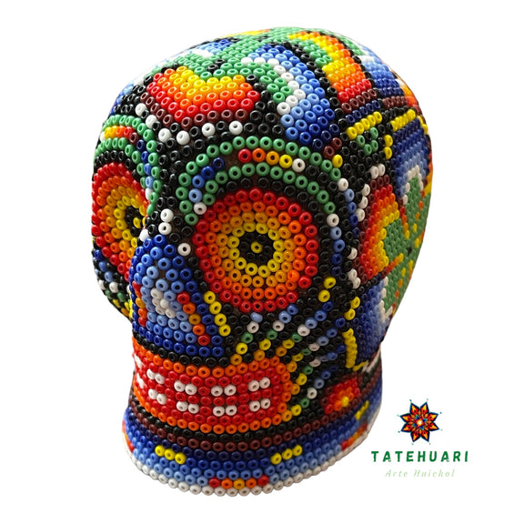 Calavera de Chaquira - AHFT813 - TATEHUARI, arte huichol