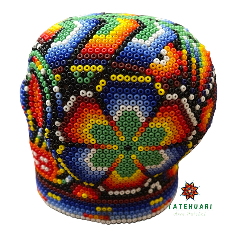 Calavera de Chaquira - AHFT813 - TATEHUARI, arte huichol