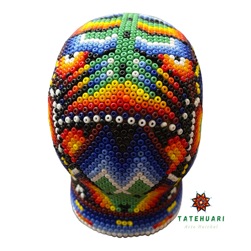 Calavera de Chaquira - AHFT813 - TATEHUARI, arte huichol
