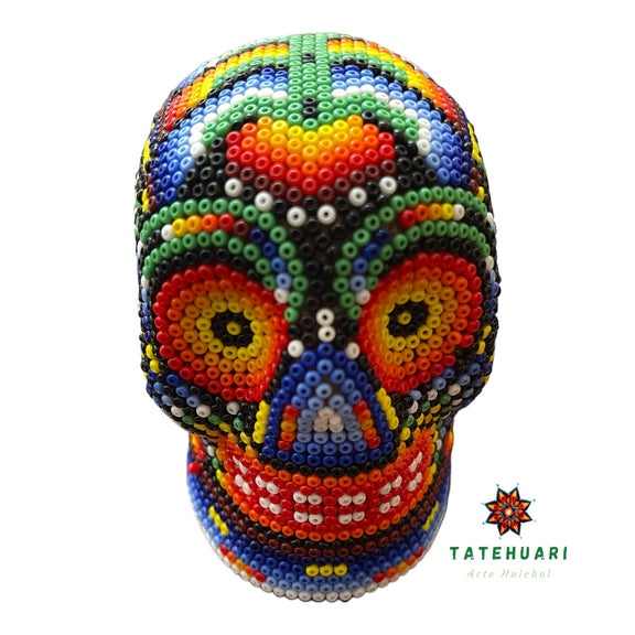 Calavera de Chaquira - AHFT813 - TATEHUARI, arte huichol