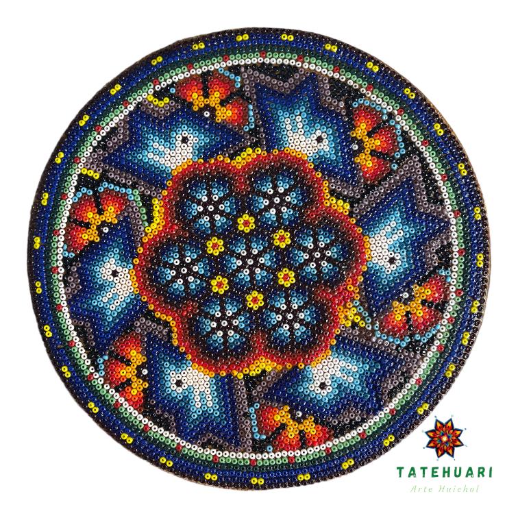 Círculos de Chaquira - Artesanía Huichol - TATEHUARI, arte huichol
