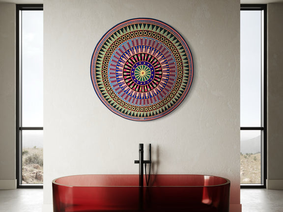 "VISION DEL CENTRO SAGRADO" AHCT12012038 - TATEHUARI, arte huichol