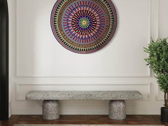 "VISION DEL CENTRO SAGRADO" AHCT12012038 - TATEHUARI, arte huichol