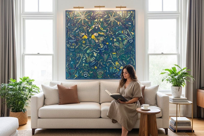 "EL CANTO QUE NUNCA SE APAGA" AHCT12012053 - TATEHUARI, arte huichol