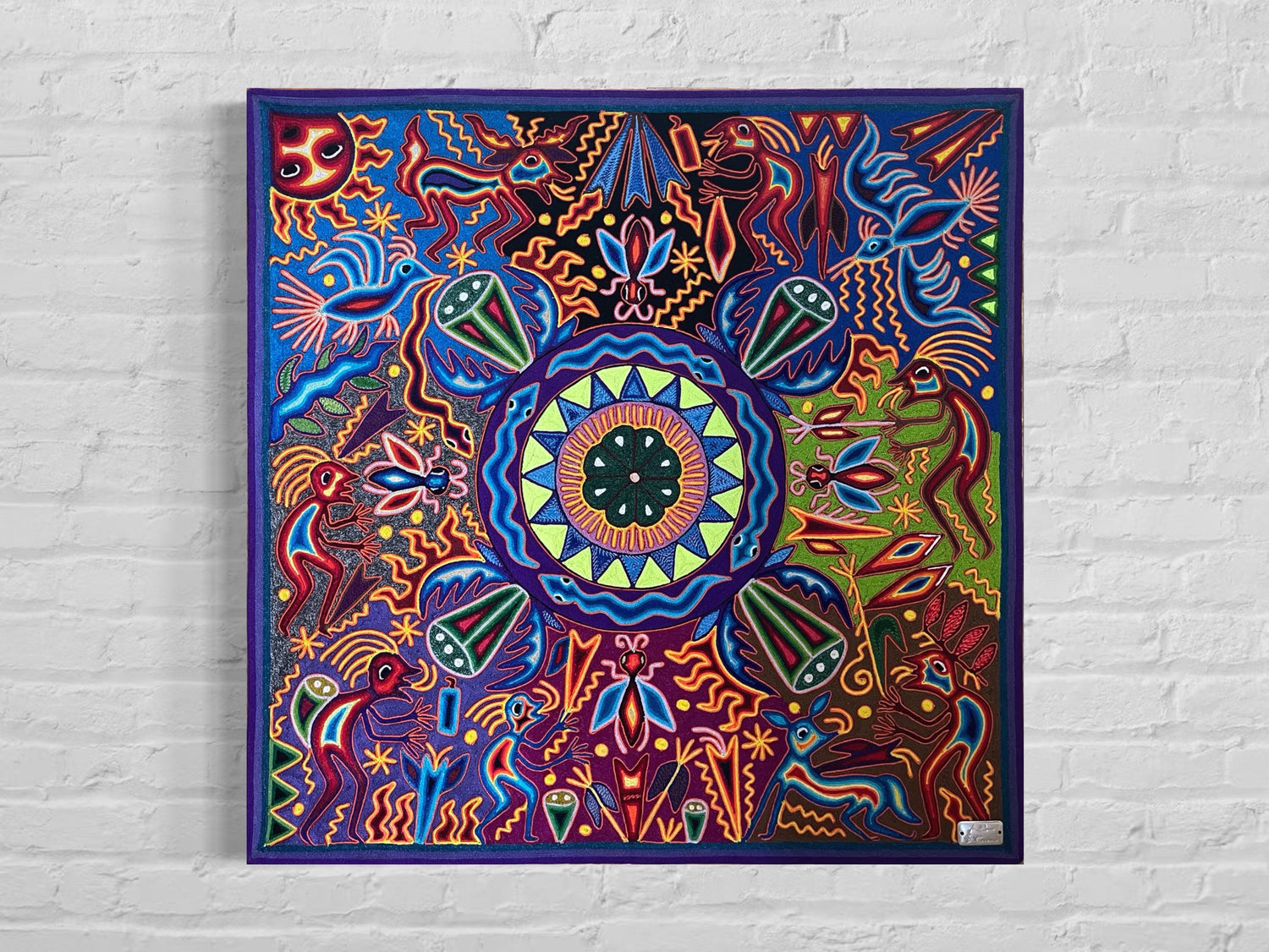 "LOS GUARDIANES DEL ESPIRITU SAGRADO" AHCT808055 - TATEHUARI, arte huichol