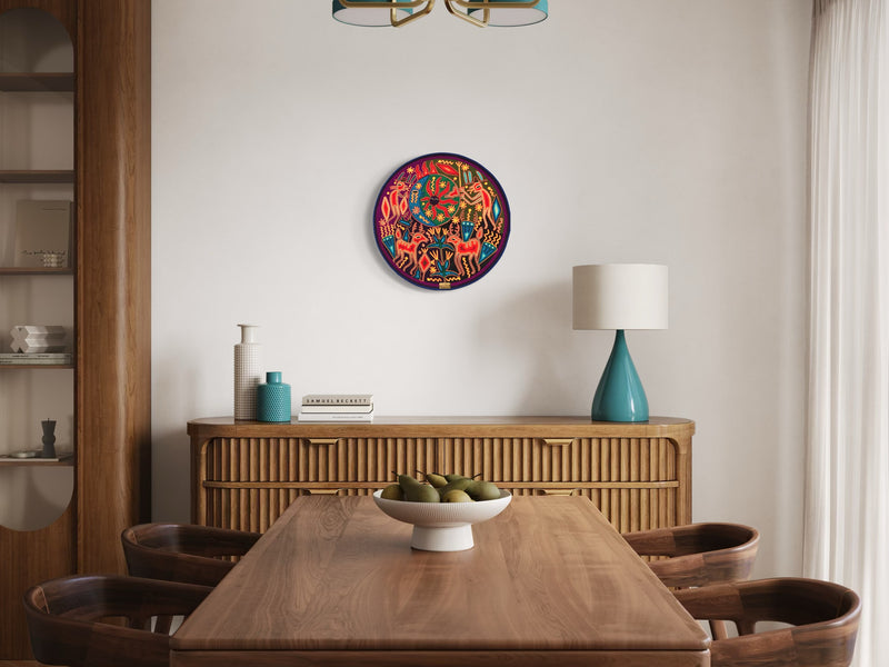 "EL ECLIPSE SAGRADO AHCT606001" - TATEHUARI, arte huichol