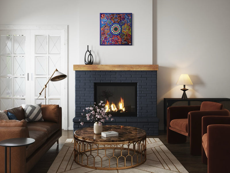 "LOS GUARDIANES DEL ESPIRITU SAGRADO" AHCT808055 - TATEHUARI, arte huichol