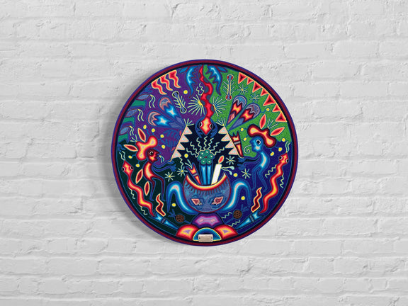 "LA JICARA SAGRADA" AHCT606065 - TATEHUARI, arte huichol