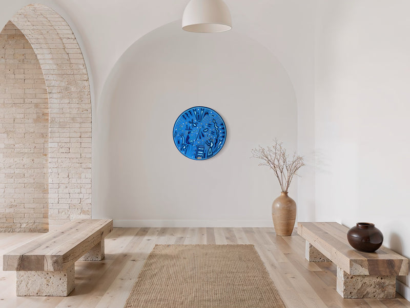 "EL LLAMADO DEL TAMBOR" AHCT606064 - TATEHUARI, arte huichol