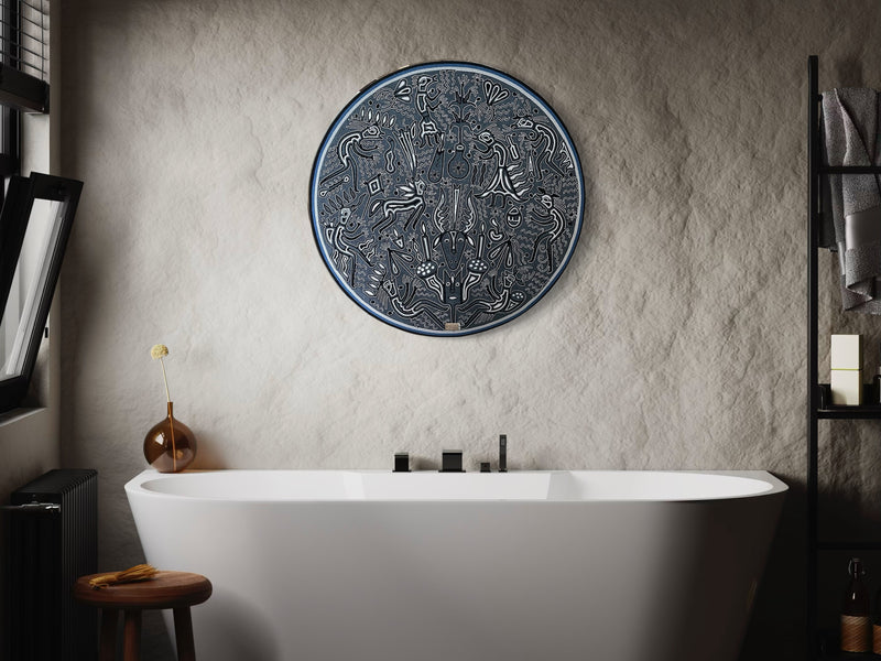 "EL SILENCIO DEL VENADO SAGRADO" AHCT808059 - TATEHUARI, arte huichol