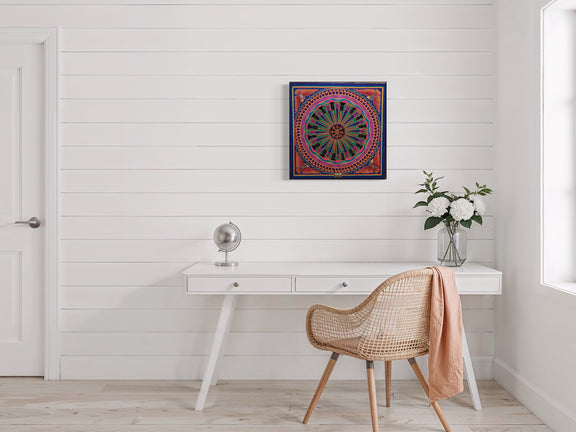 "EL VUELO DEL MANDALA" AHCT606042 - TATEHUARI, arte huichol